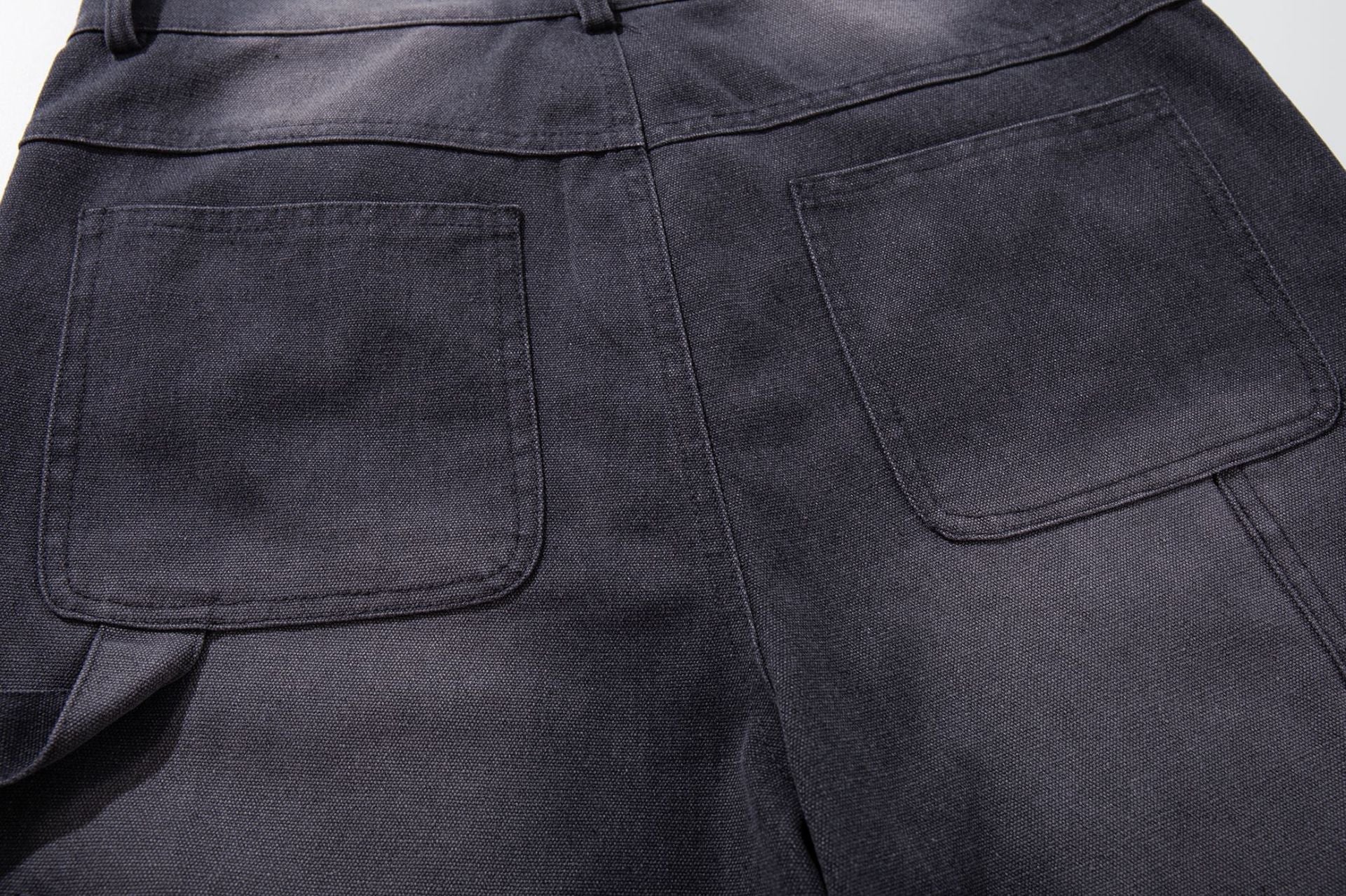 Denim Graffiti Damage Wide Leg Jort