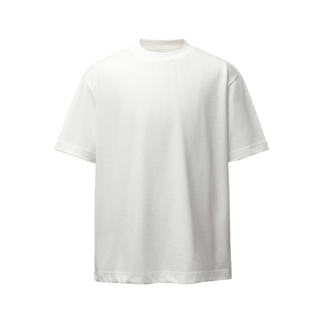 Heavyweight Washed Damage Short Sleeve T-Shirt