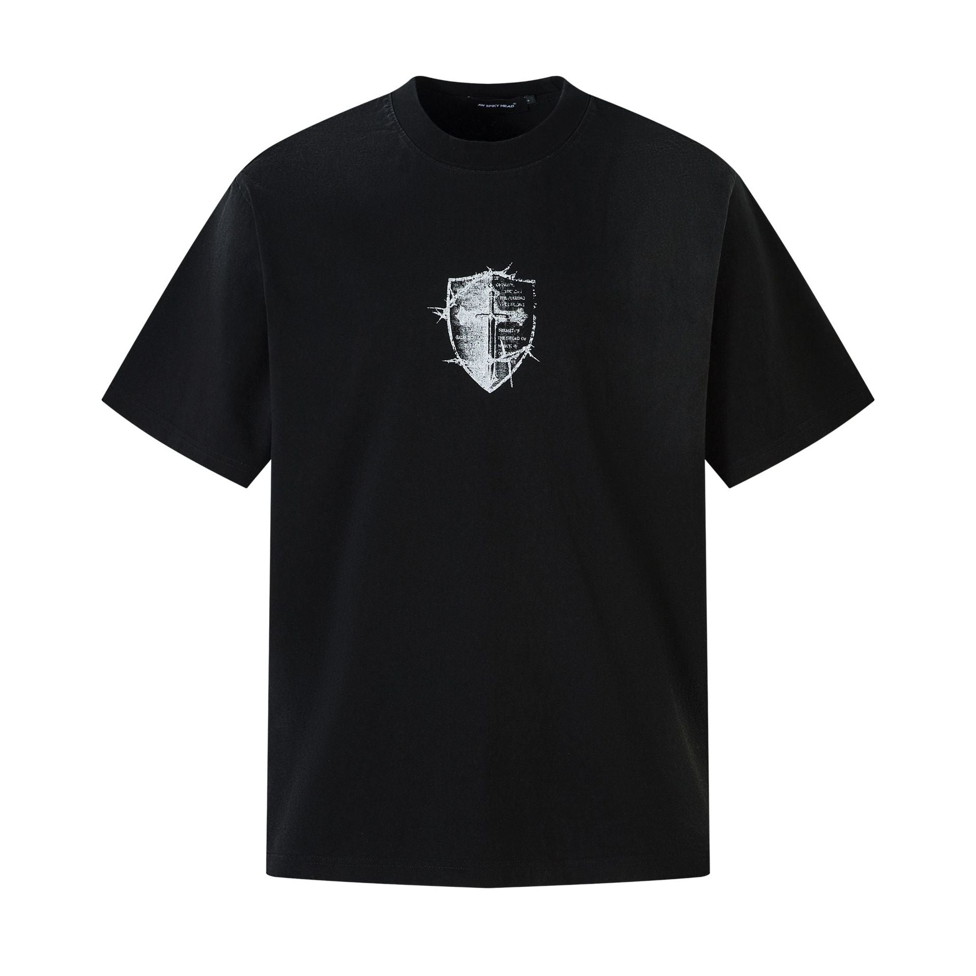 Camiseta con estampado de cruz blindada
