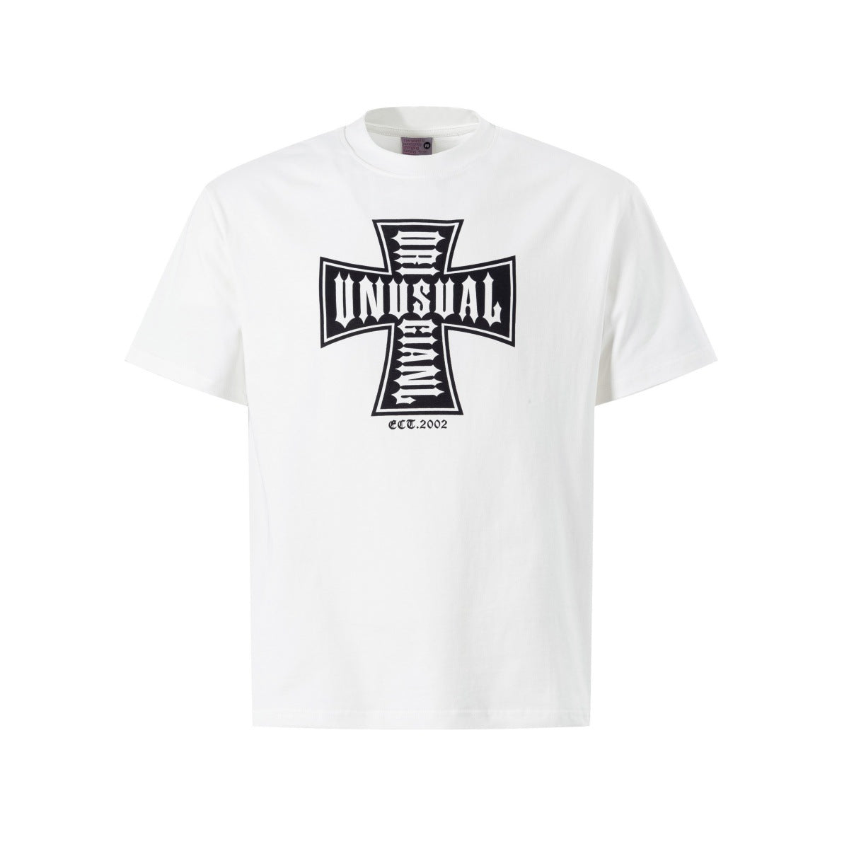 Cross Print Short Sleeve T-Shirt