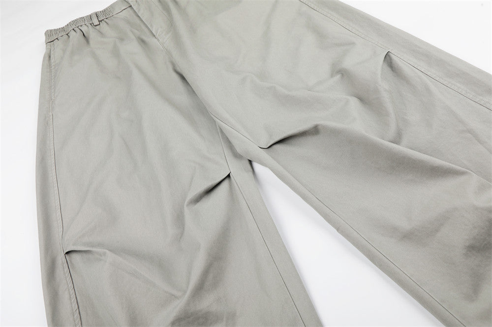 DAXUEN Wide-leg relaxed-fit pants with balloon silhouette