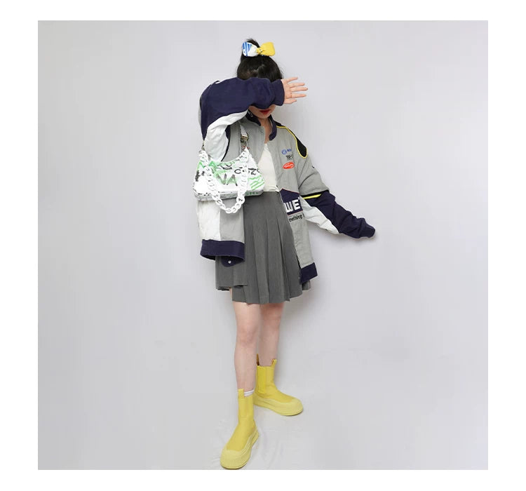 Graphic Design Chain Shoulder Bag