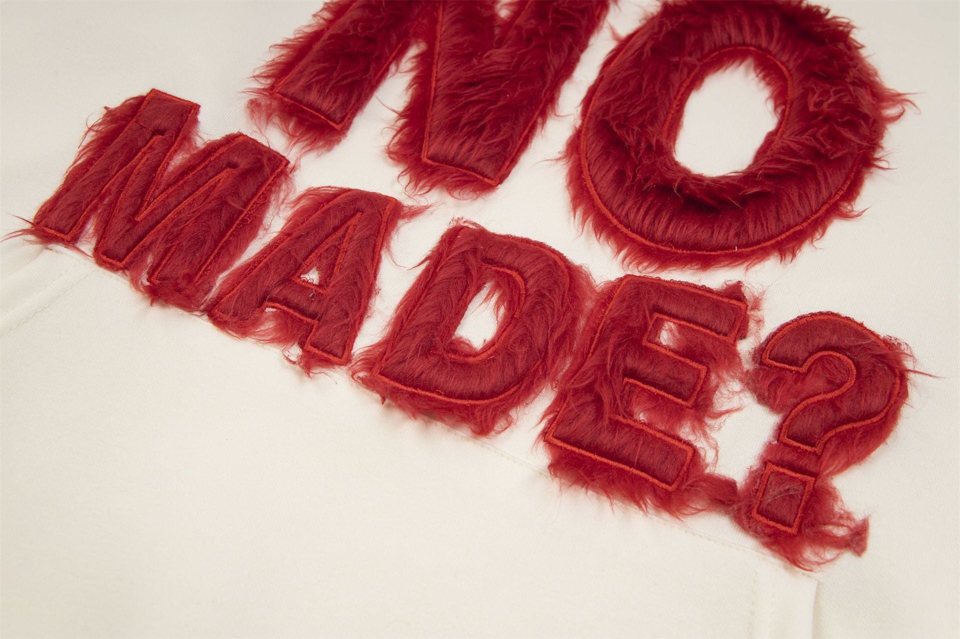 NO MADE Fur Patchwork hoodie
