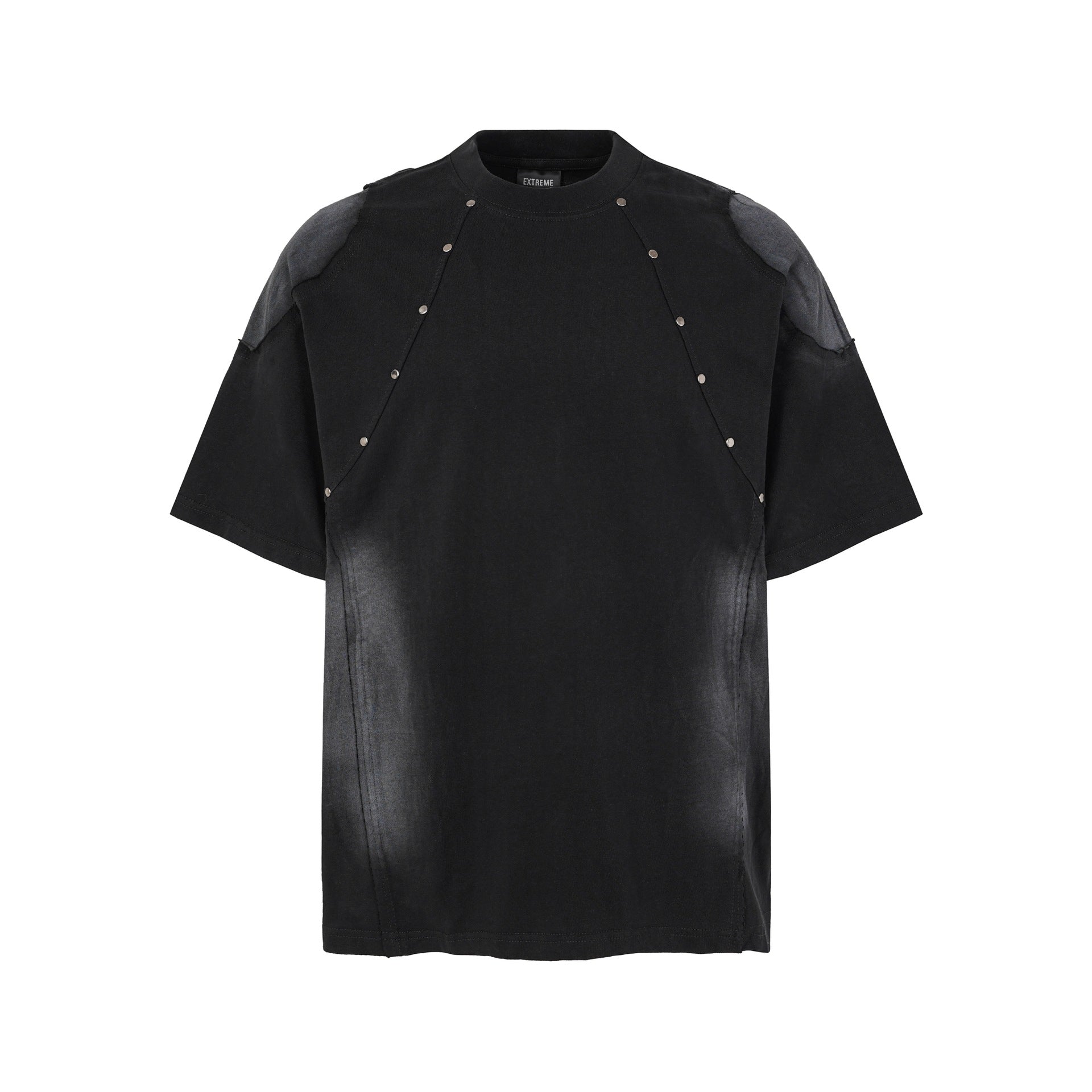 Studs Washed Short Sleeve T-Shirt