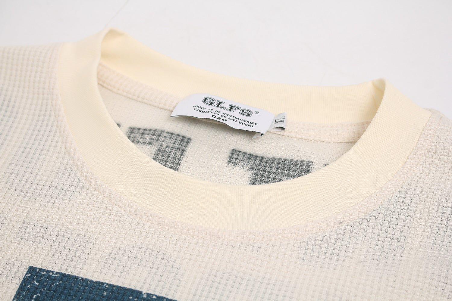 Portrait Graphic Waffle Long Sleeve T-Shirt