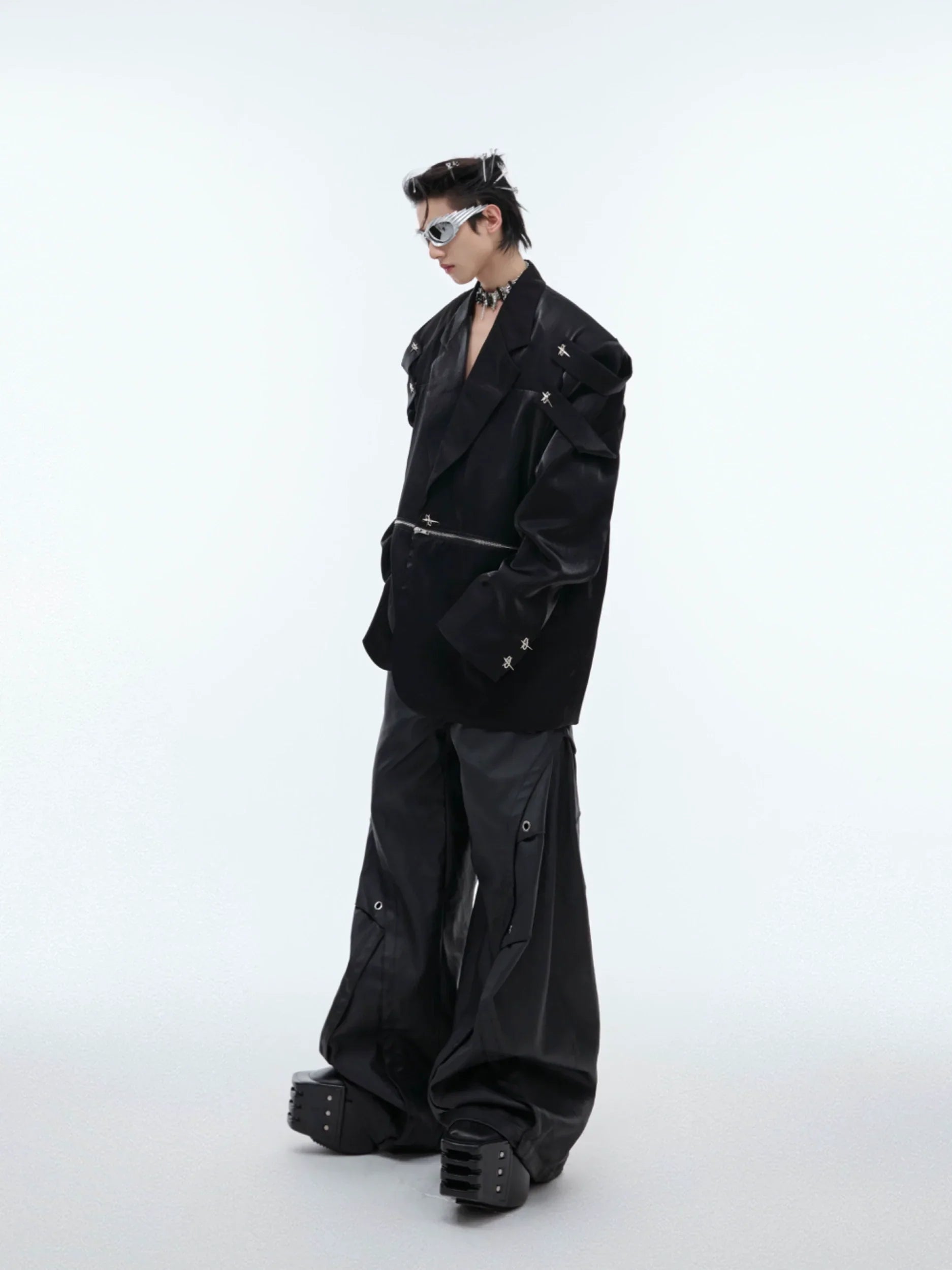 Oversize Shoulder Pad Tailored Jacket