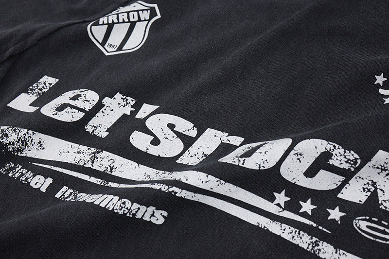 Washed Logo Print Short Sleeve T-Shirt