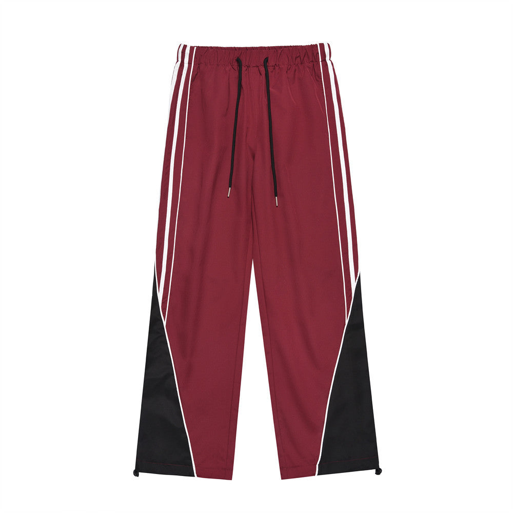 Side Stripe Patchwork Pants