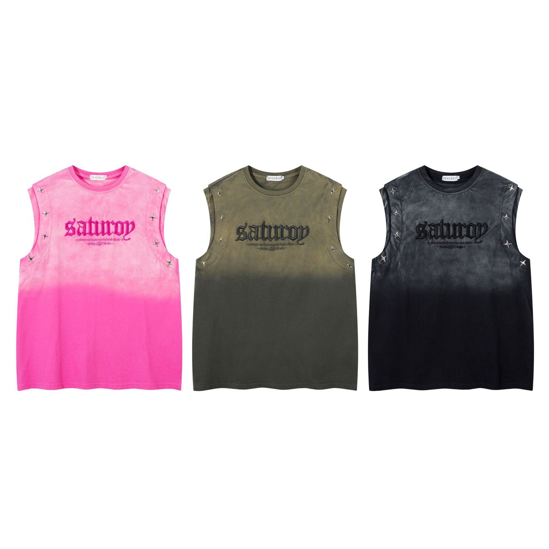 Gradient Star Studs Tank Top