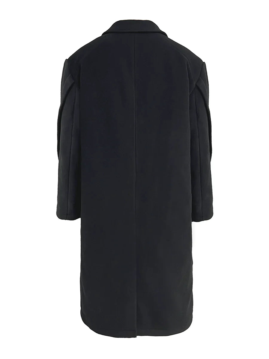 Wool Blend Oversize Long Coat