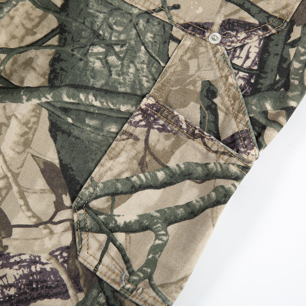 Leaf Camouflage Cargo Pants