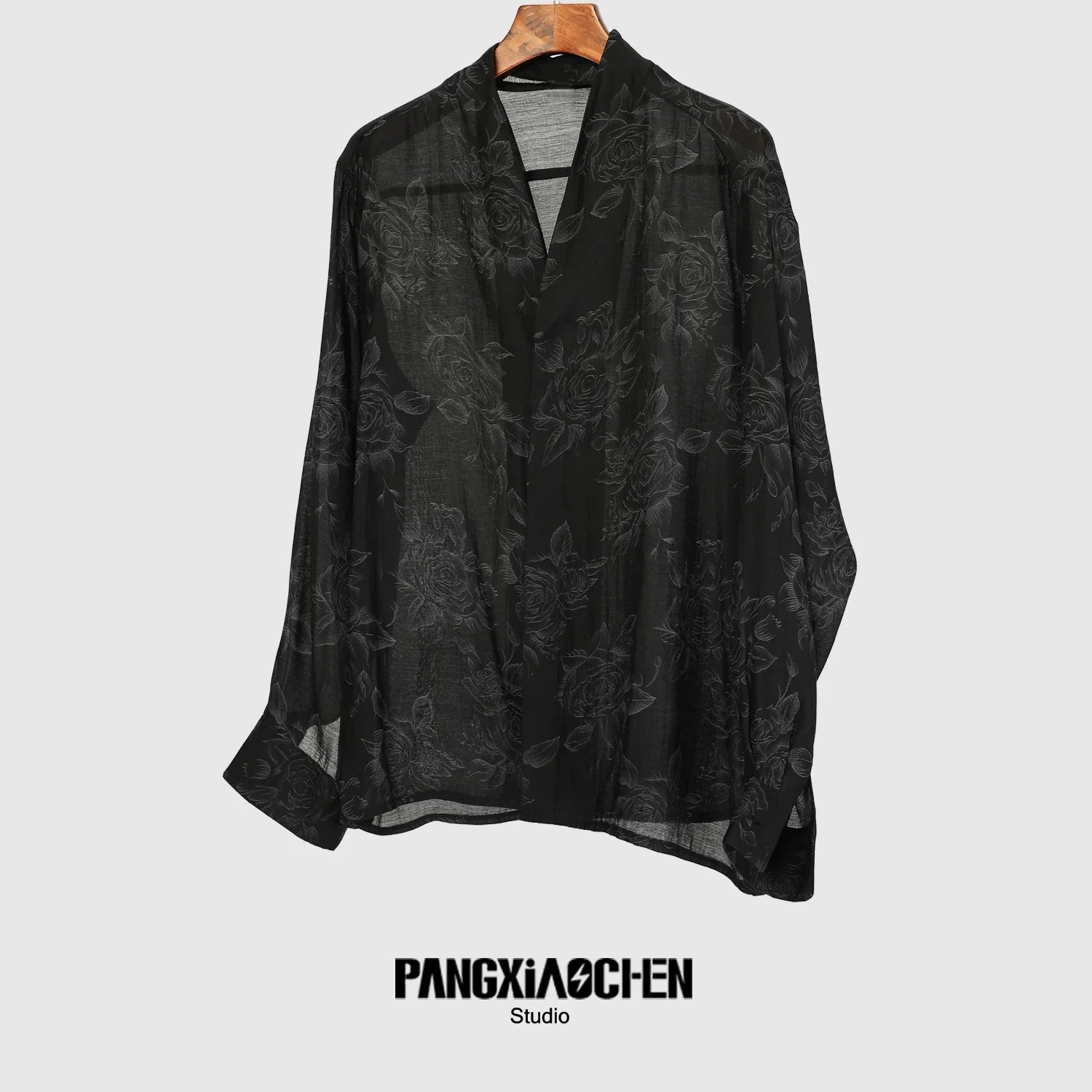 Floral Print Oversize Long Sleeve Shirt