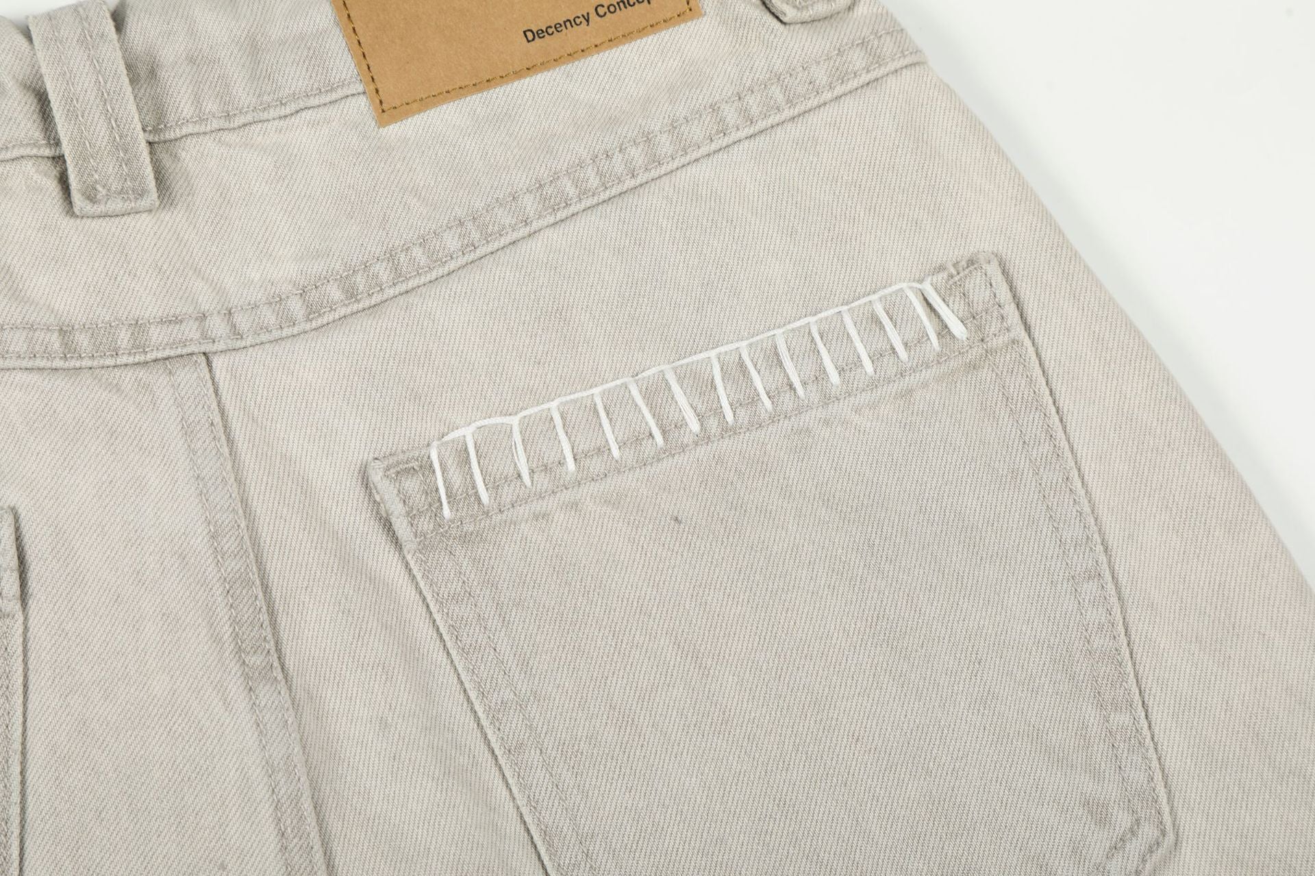 Panel Curved Wide Leg Cargo Pants