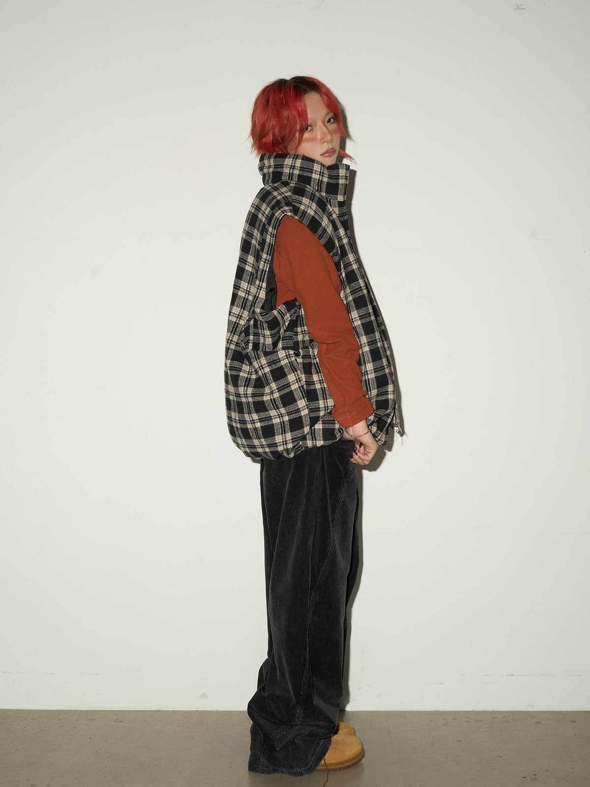 Corduroy High Waist Wide Leg Pants