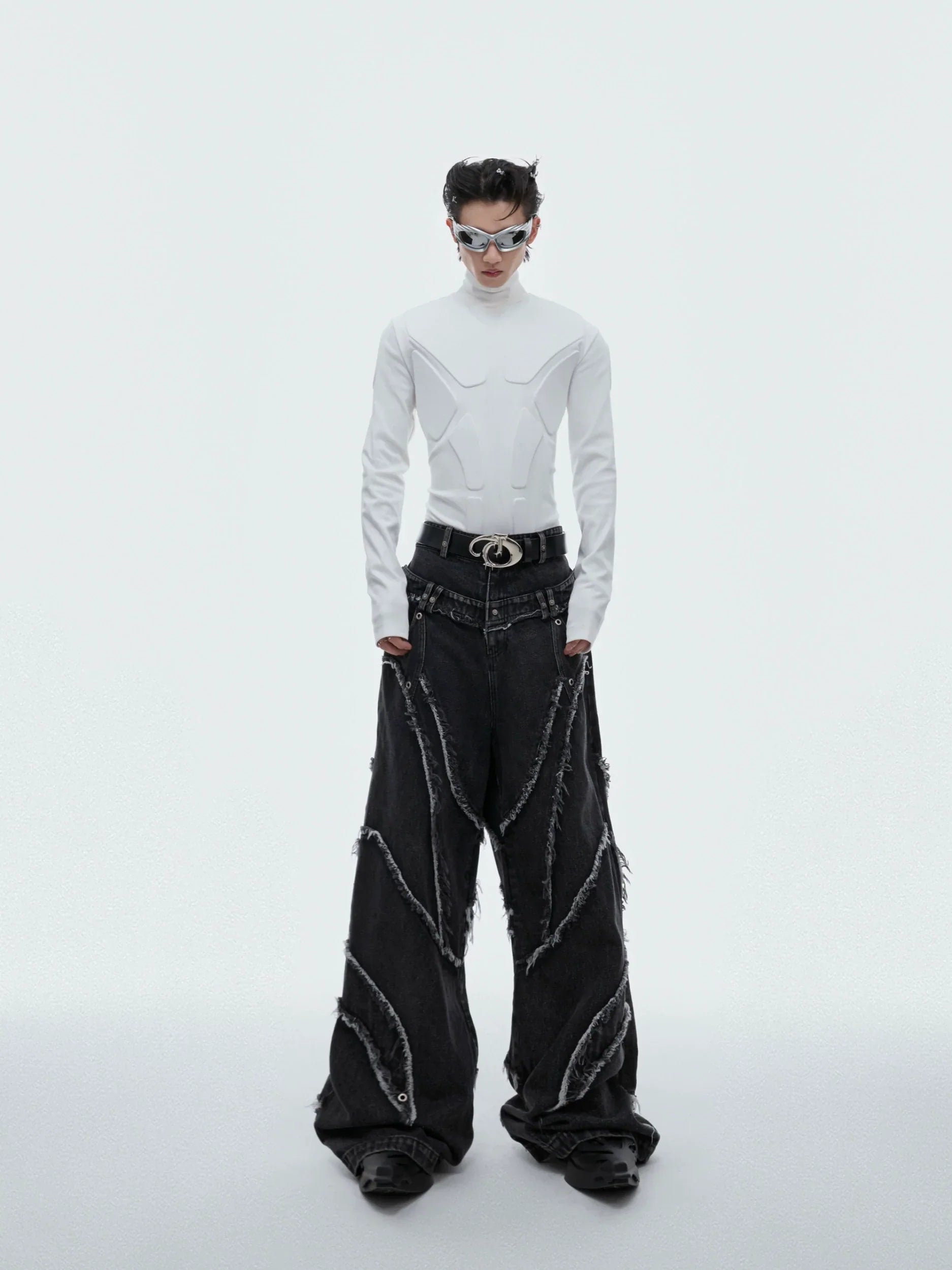 Slim Fit Turtleneck Long Sleeve Shirt