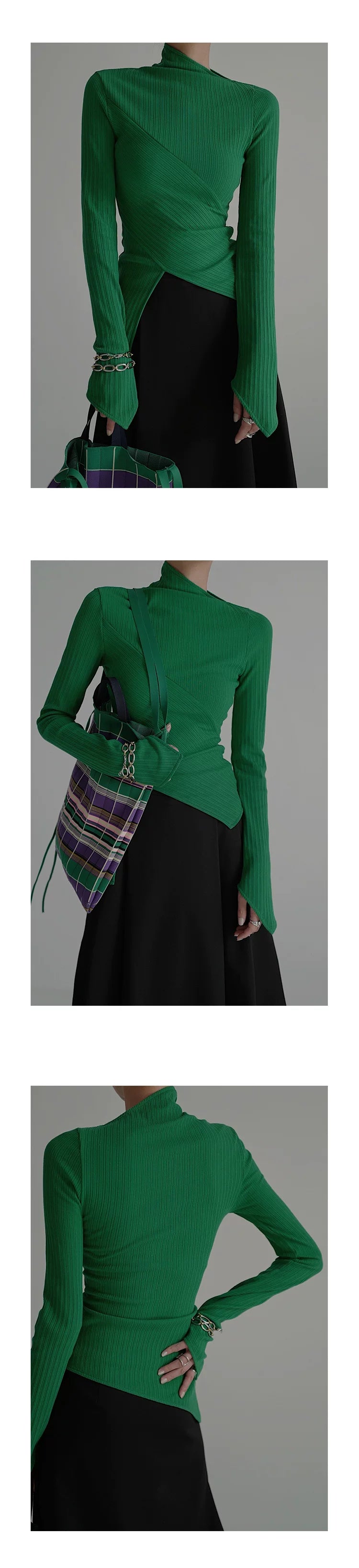 Pull en tricot à motif croisé