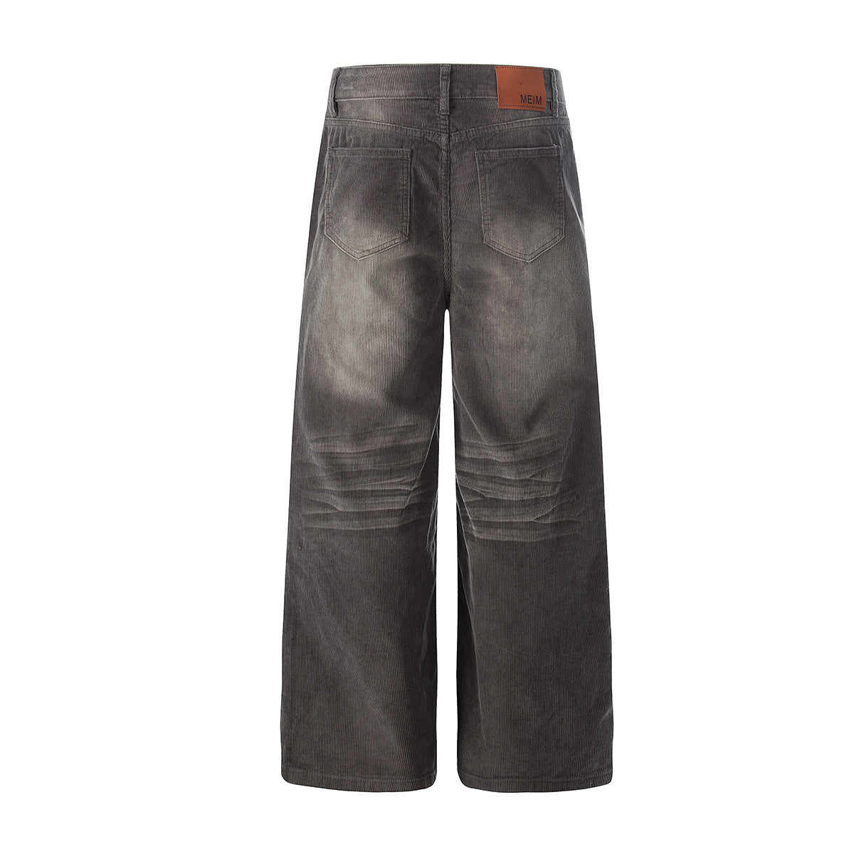 Washed Corduroy Straight Pants