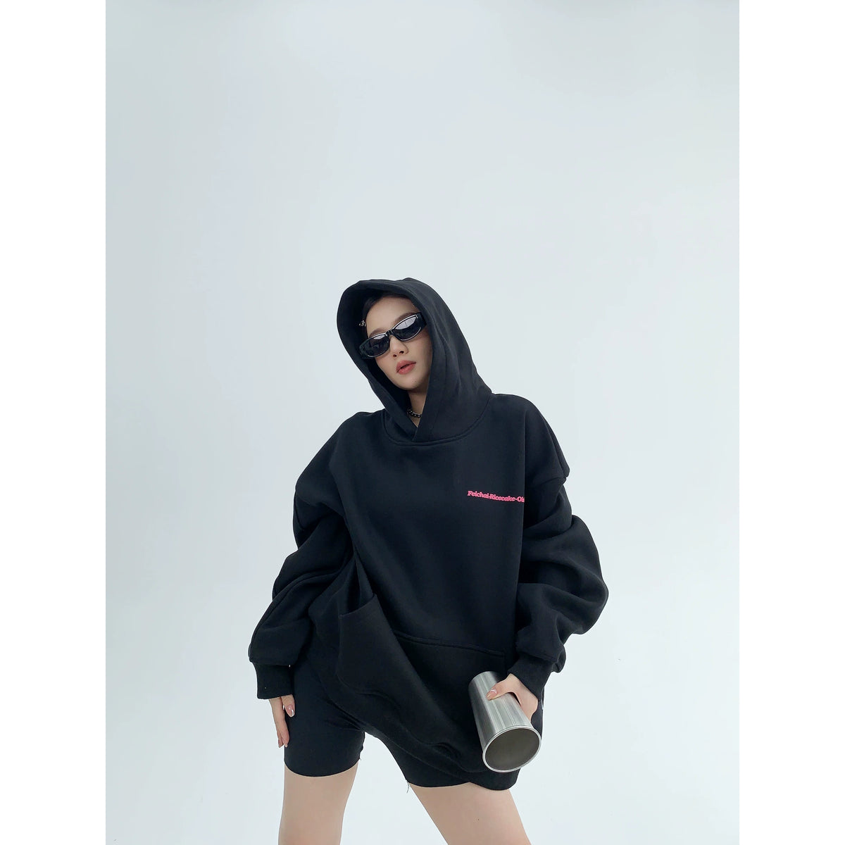 Sudadera con Capucha Oversize Estampada