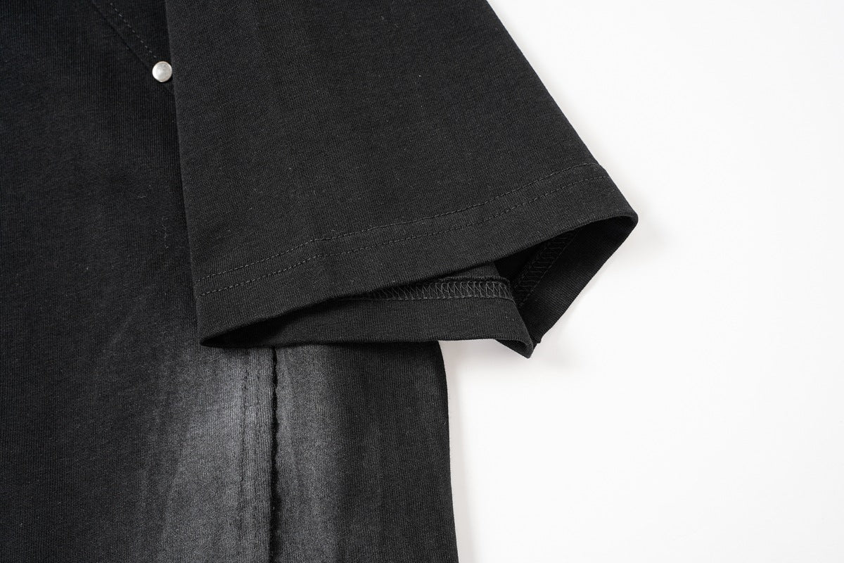 Studs Washed Short Sleeve T-Shirt
