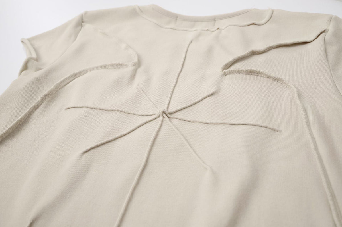 Washed Deconstruction Layered Short Sleeve T-Shirt