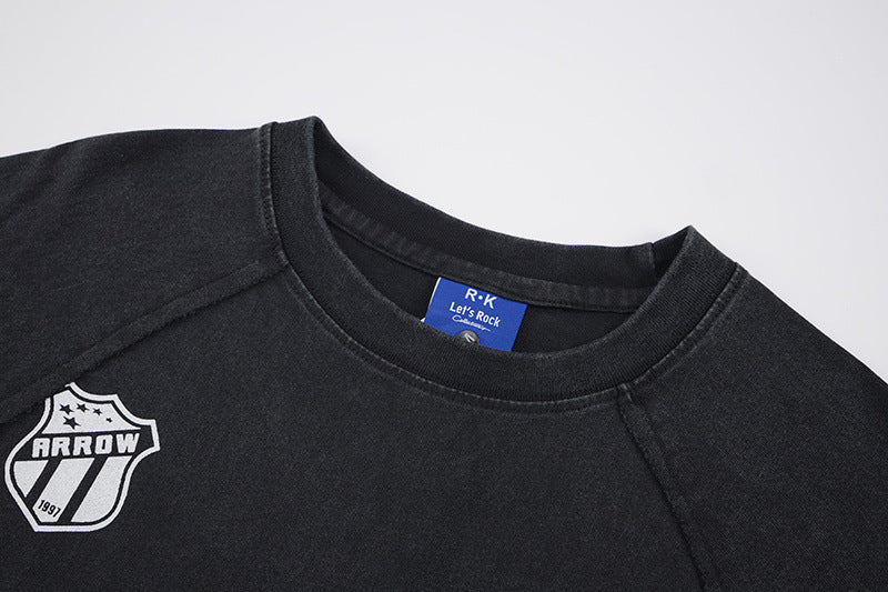 Washed Logo Print Short Sleeve T-Shirt