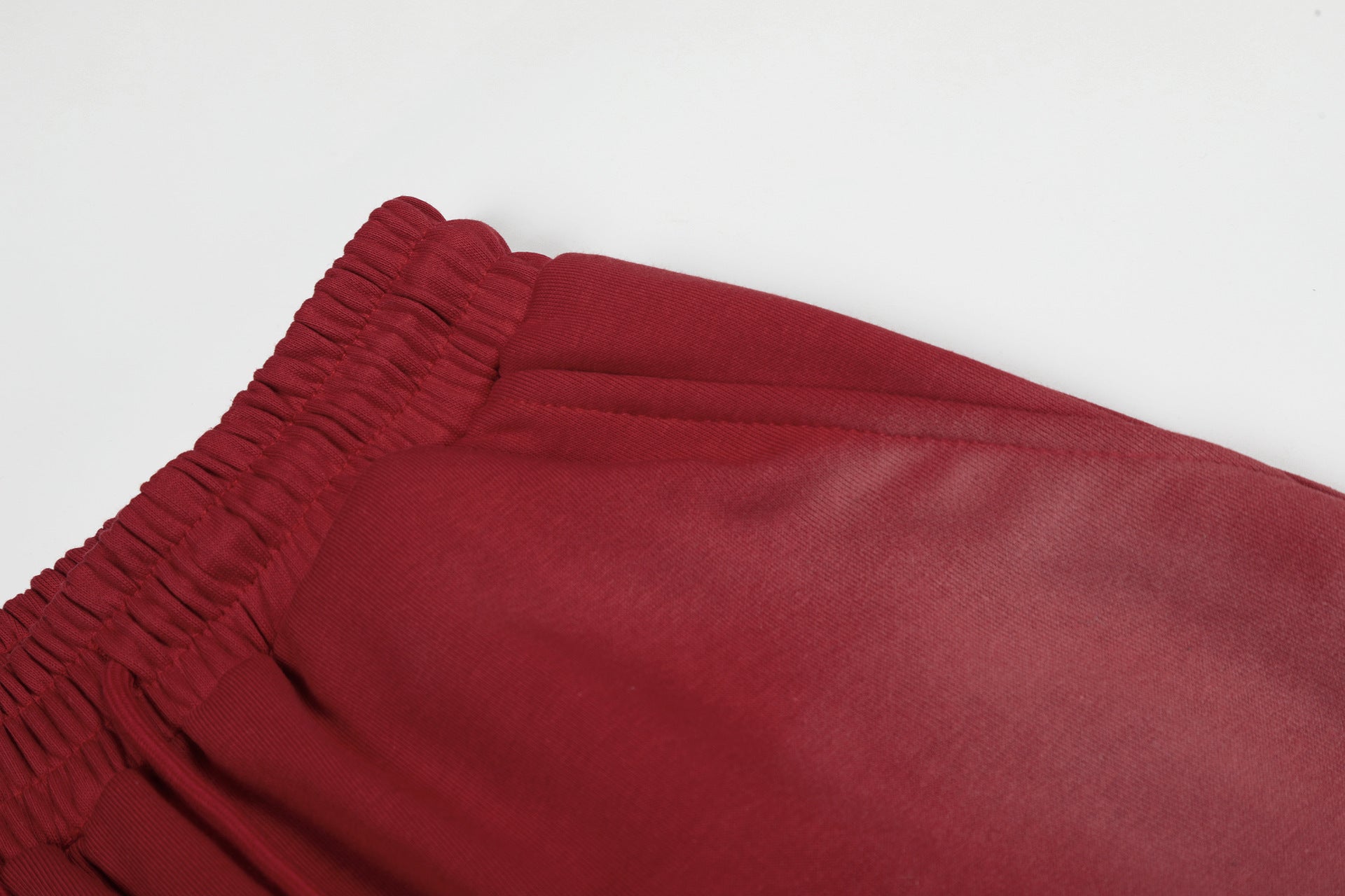 Washed Gradient Logo Print Wide Leg Sporty Pants
