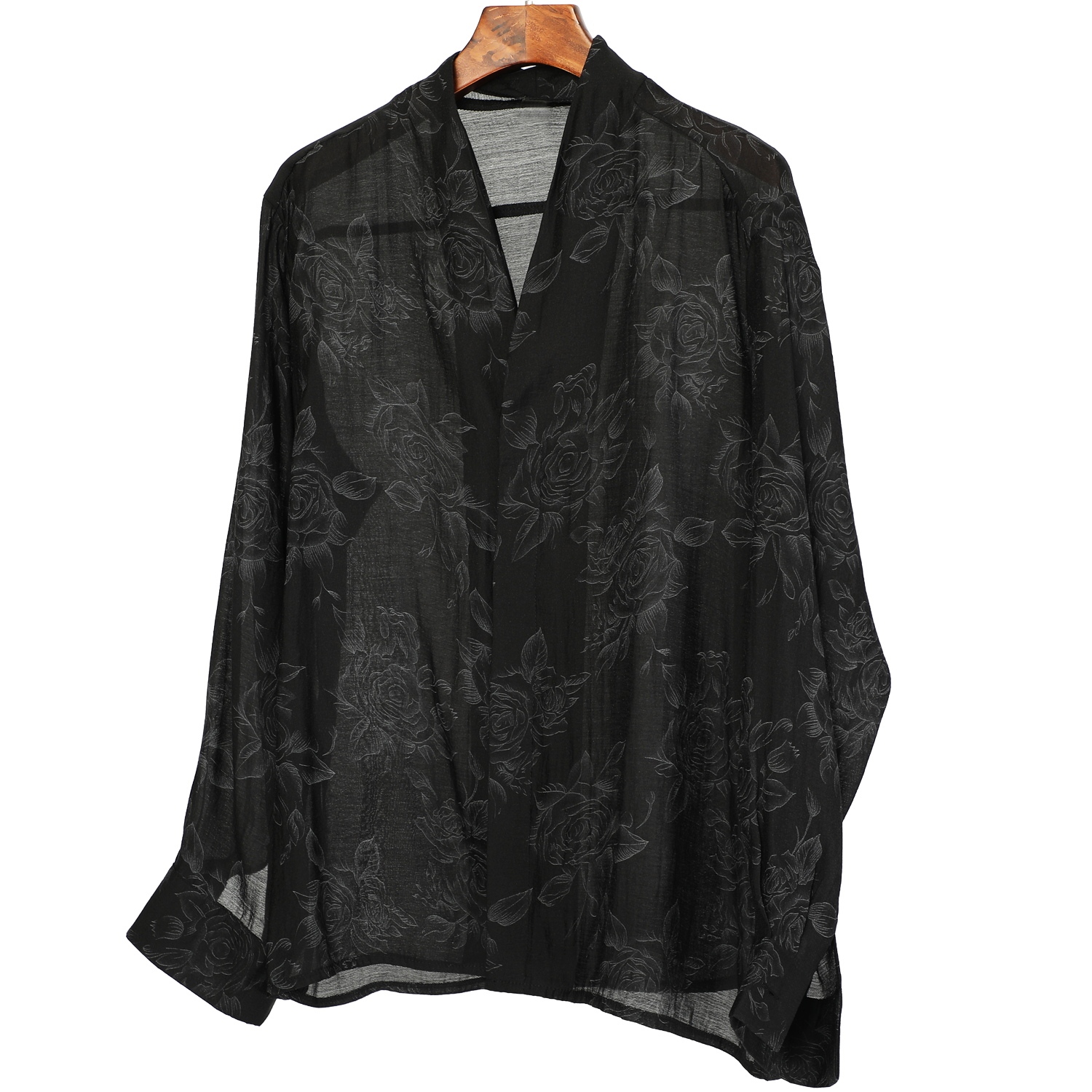 Floral Print Oversize Long Sleeve Shirt