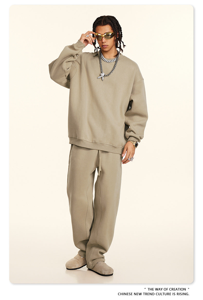Fleece Lining Oversize Sweatshirt