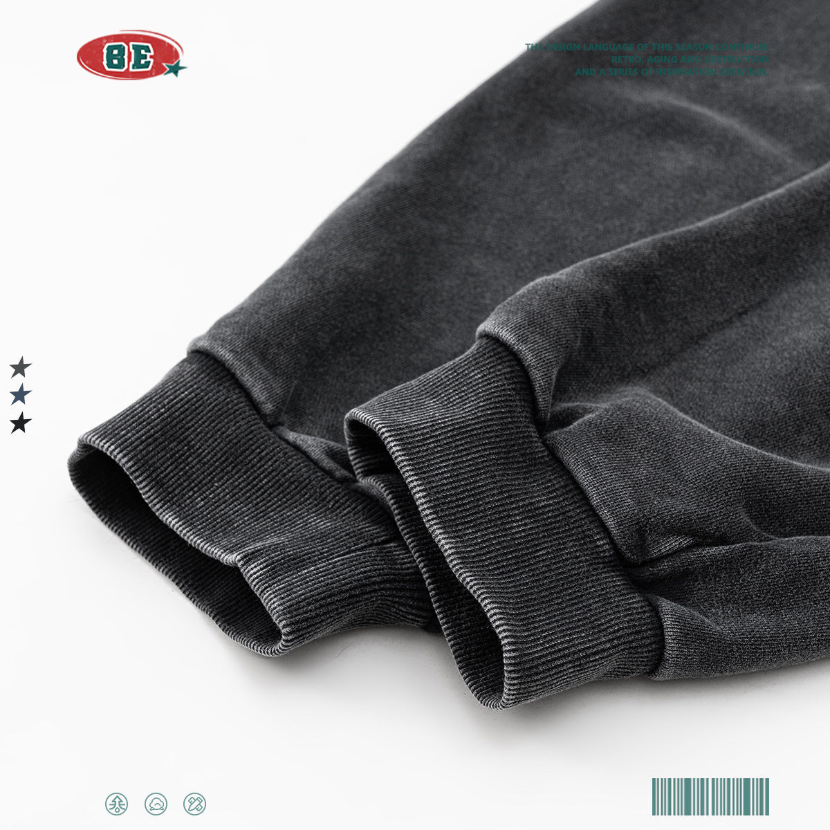 Pure Cotton Water Washed Hoodie & Sweatpant Setup