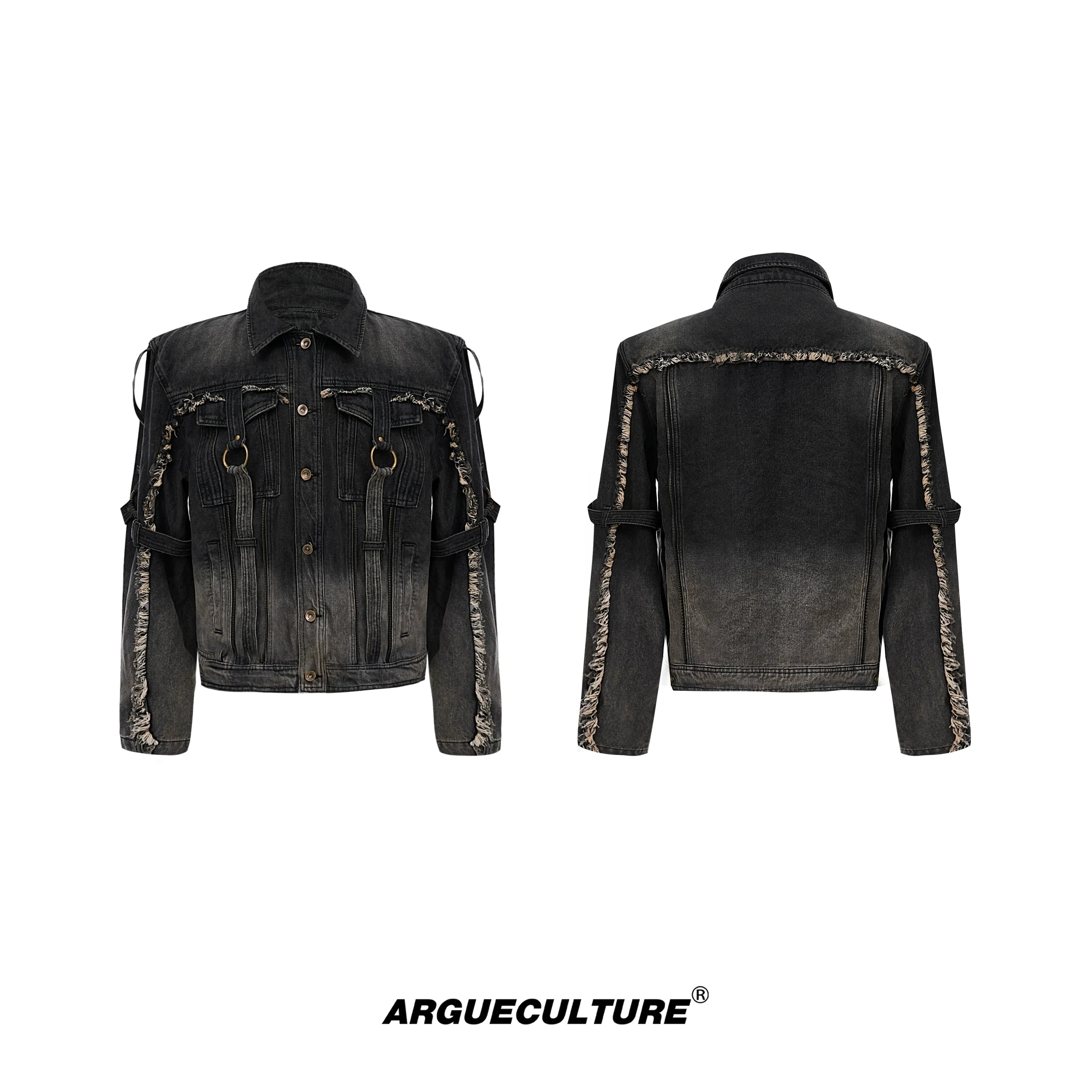 Gradient Wash Denim Jacket