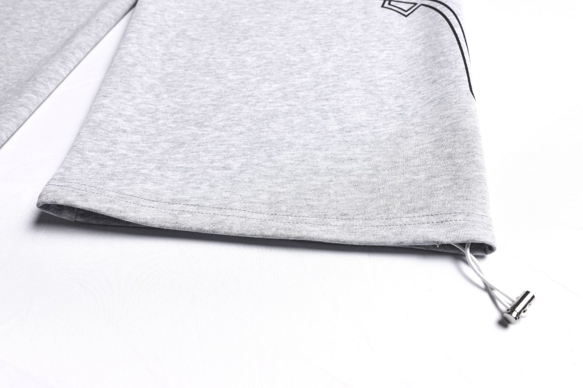 Letter Print Deconstruction Wide Leg Sweatpants