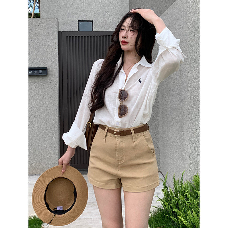 High-Waisted Loose Trendy Shorts