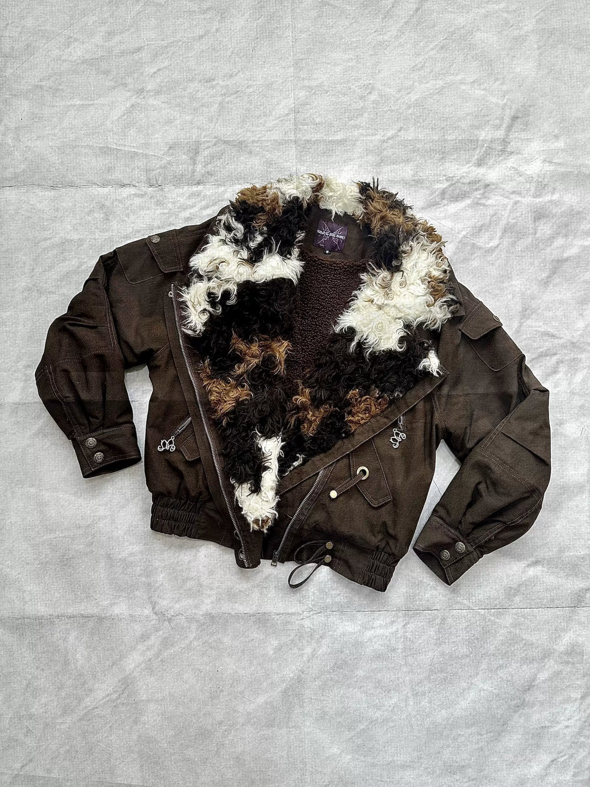 Animal Design Thick Sherpa Oversize Jacket