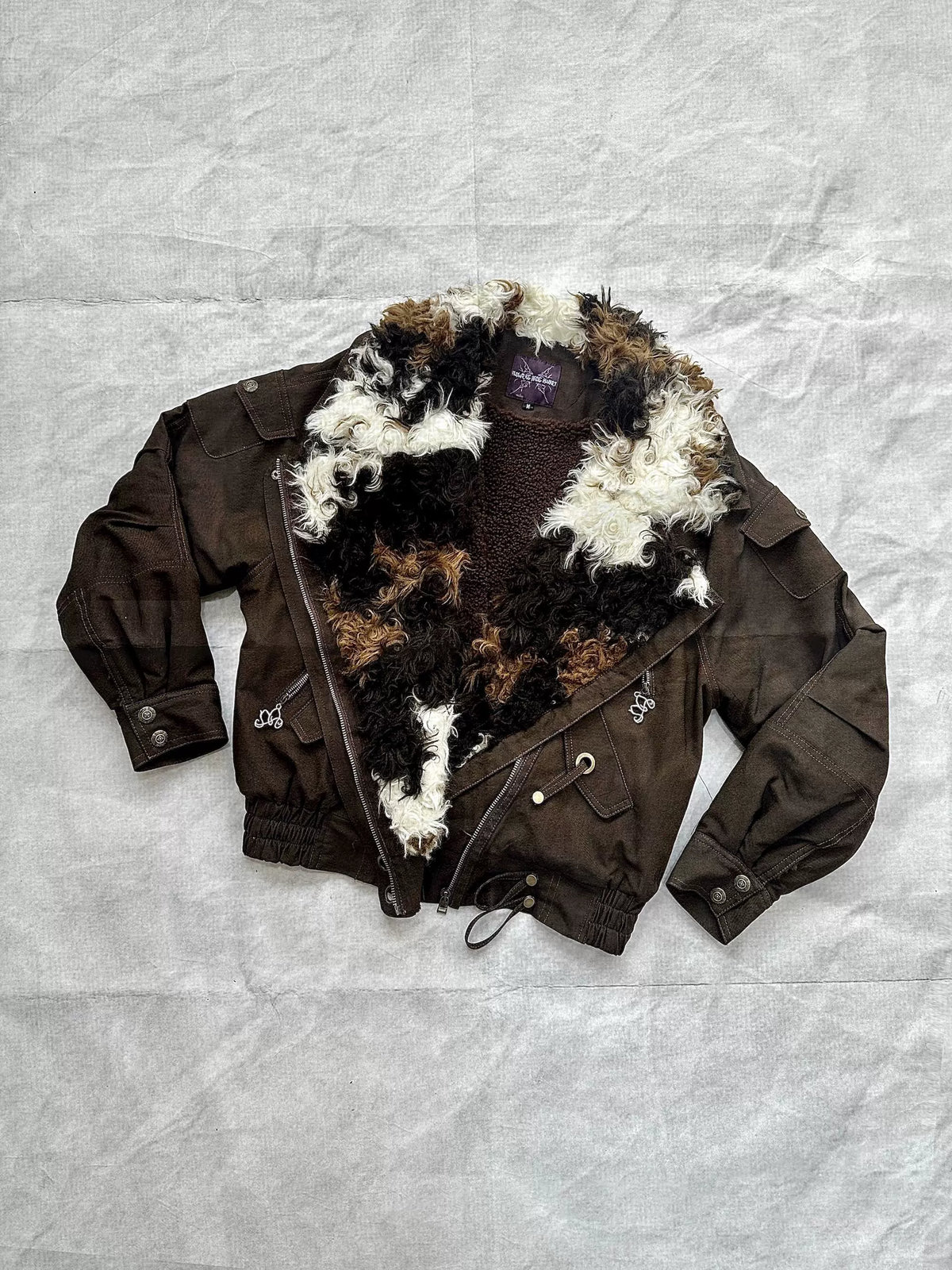 Animal Design Thick Sherpa Oversize Jacket