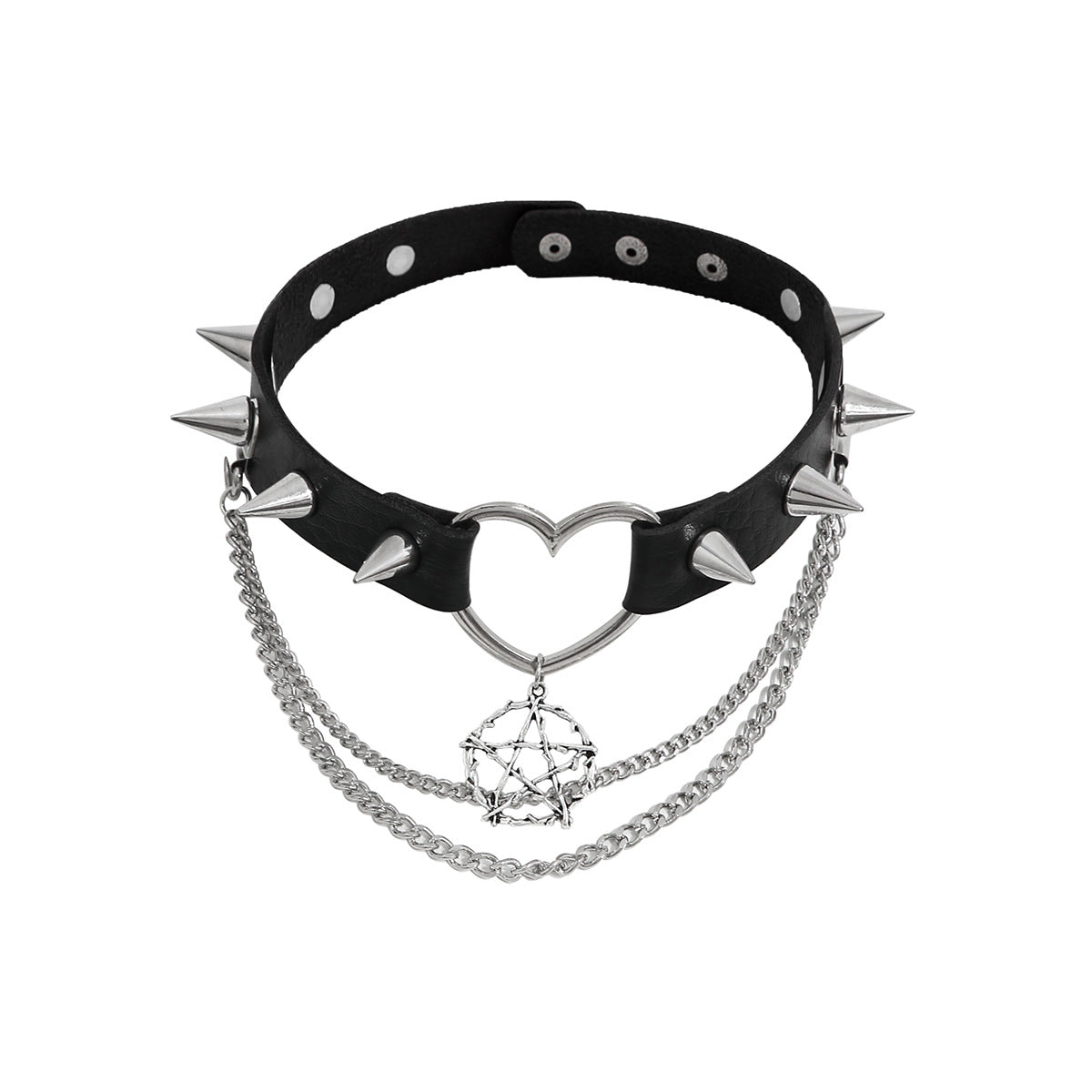 Gothic Collar Leather Choker