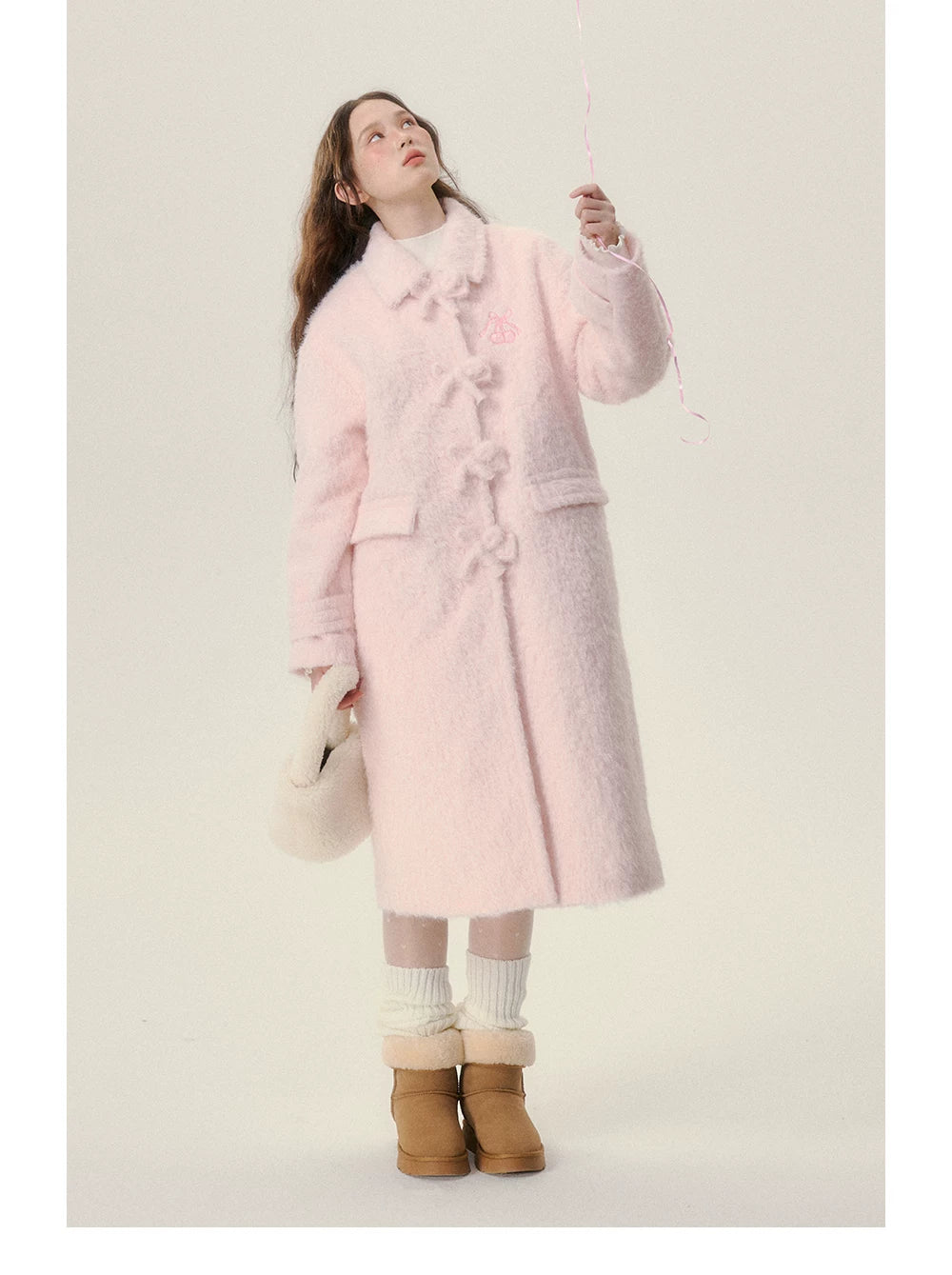 Mid-Length Thick Fake Fur Coat