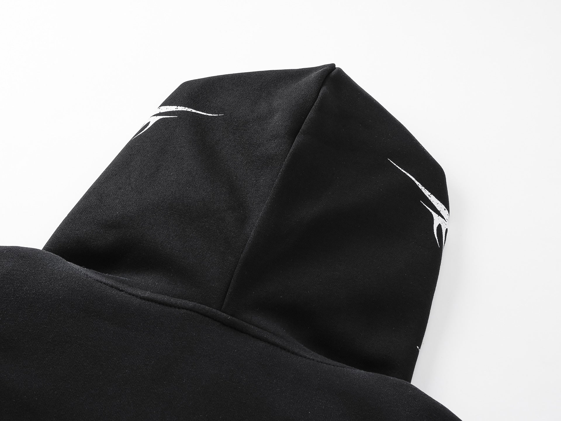 Letter Tribal Print Zipper Hoodie