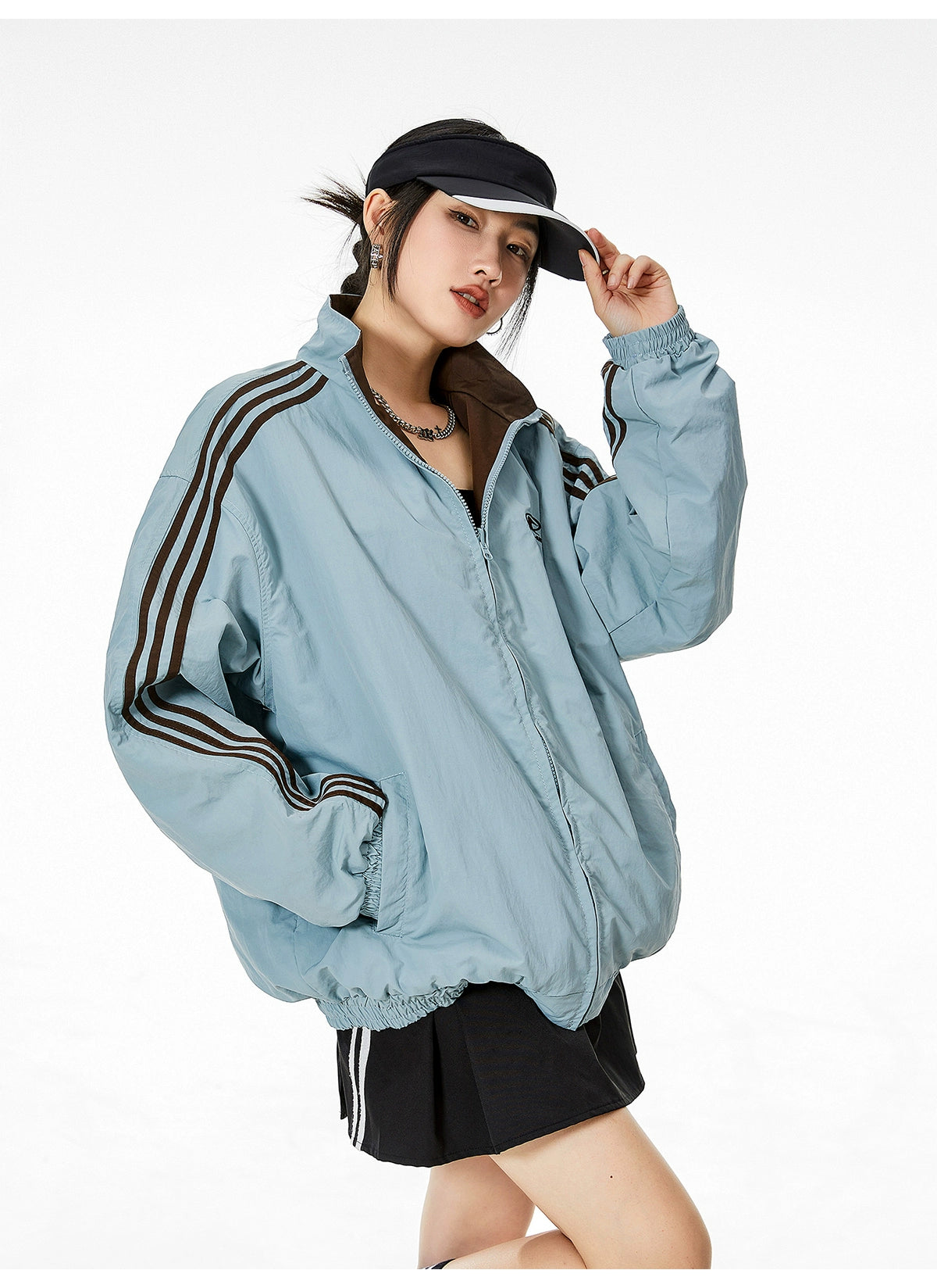 Windbreaker Reversible Oversized Jacket