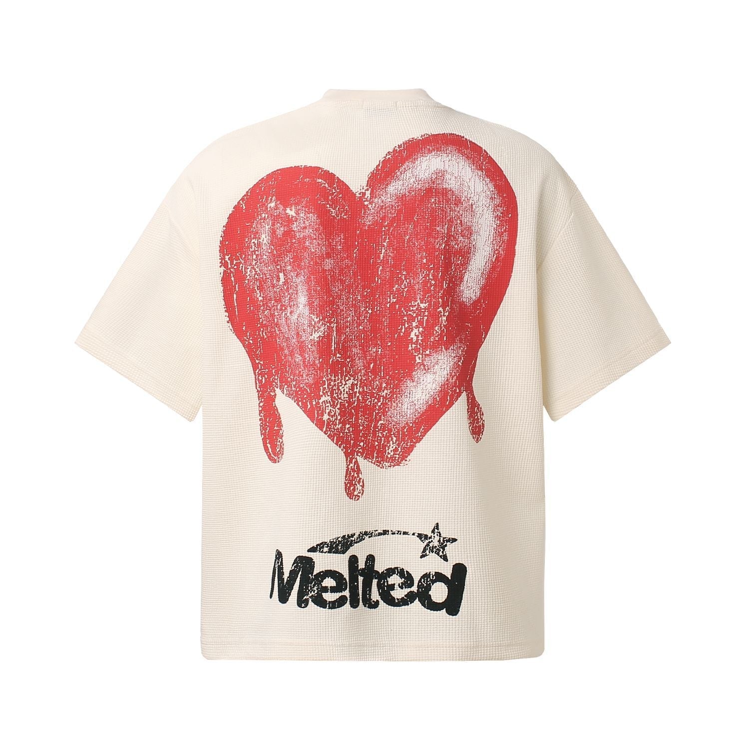 Waffle Graffiti Oversize Short Sleeve T-Shirt