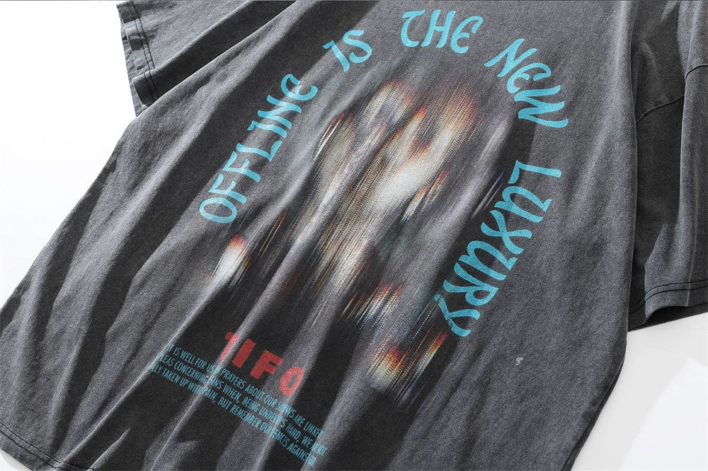 Faded Figure Printed T-Shirt
