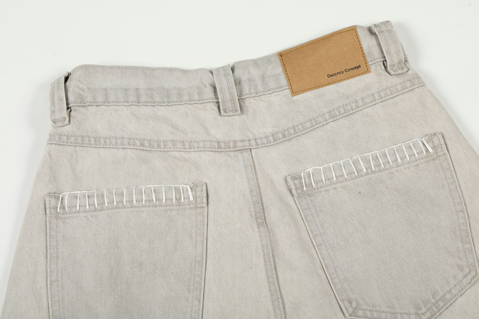 Panel Curved Wide Leg Cargo Pants