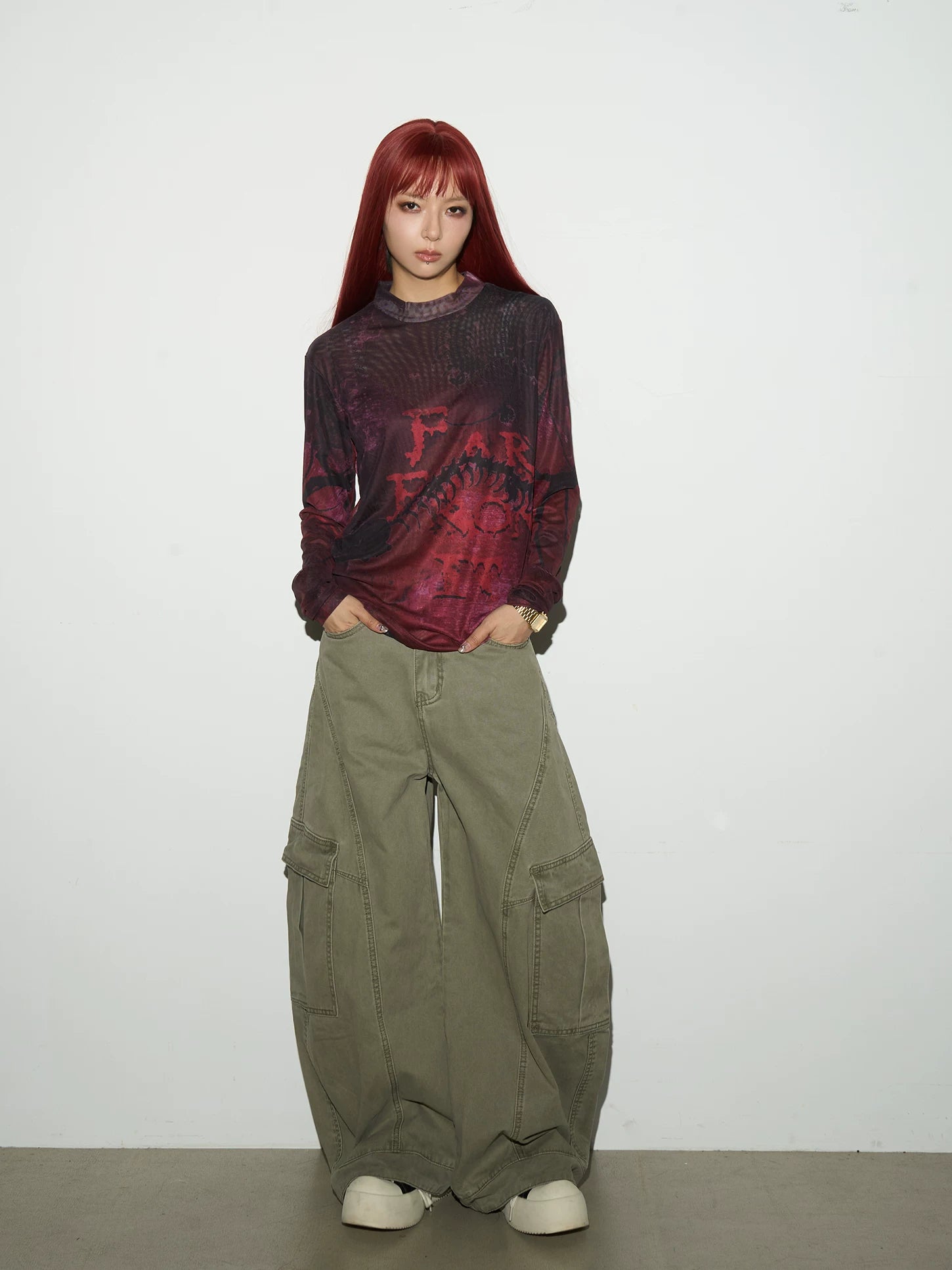 Ink Wash Long Sleeve T-Shirt