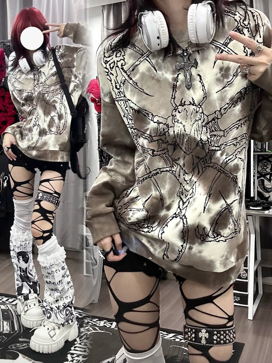 Oversize Graphic Print Sweatshirt