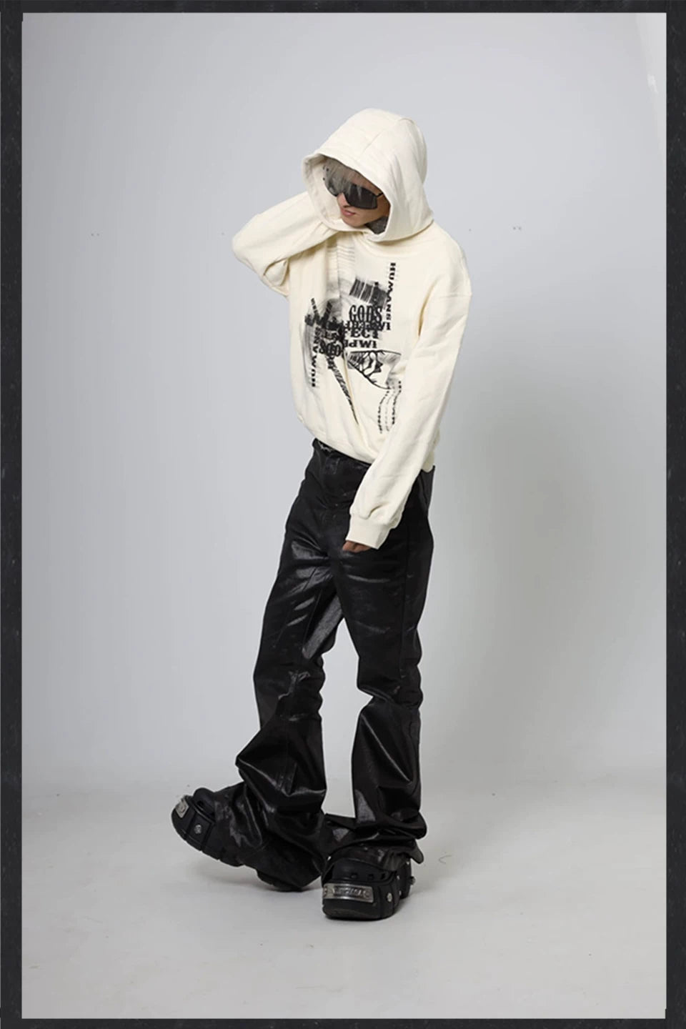 Oversize Pullover Print Hoodie