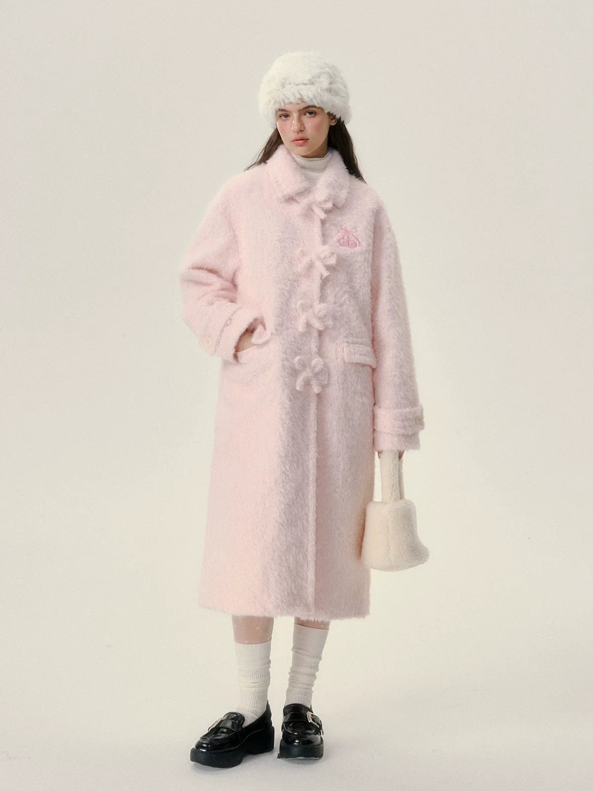 Mid-Length Thick Fake Fur Coat