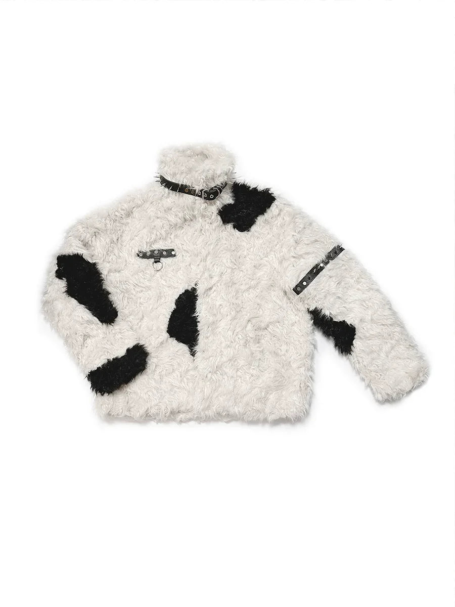 Patchwork Fake Fur Jacket
