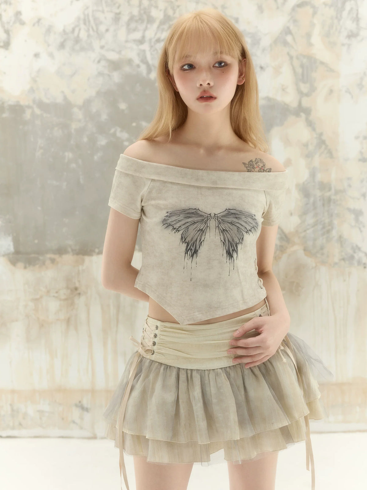 Beige top