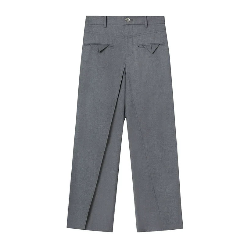 Wide Leg Floor Dropping Trousers