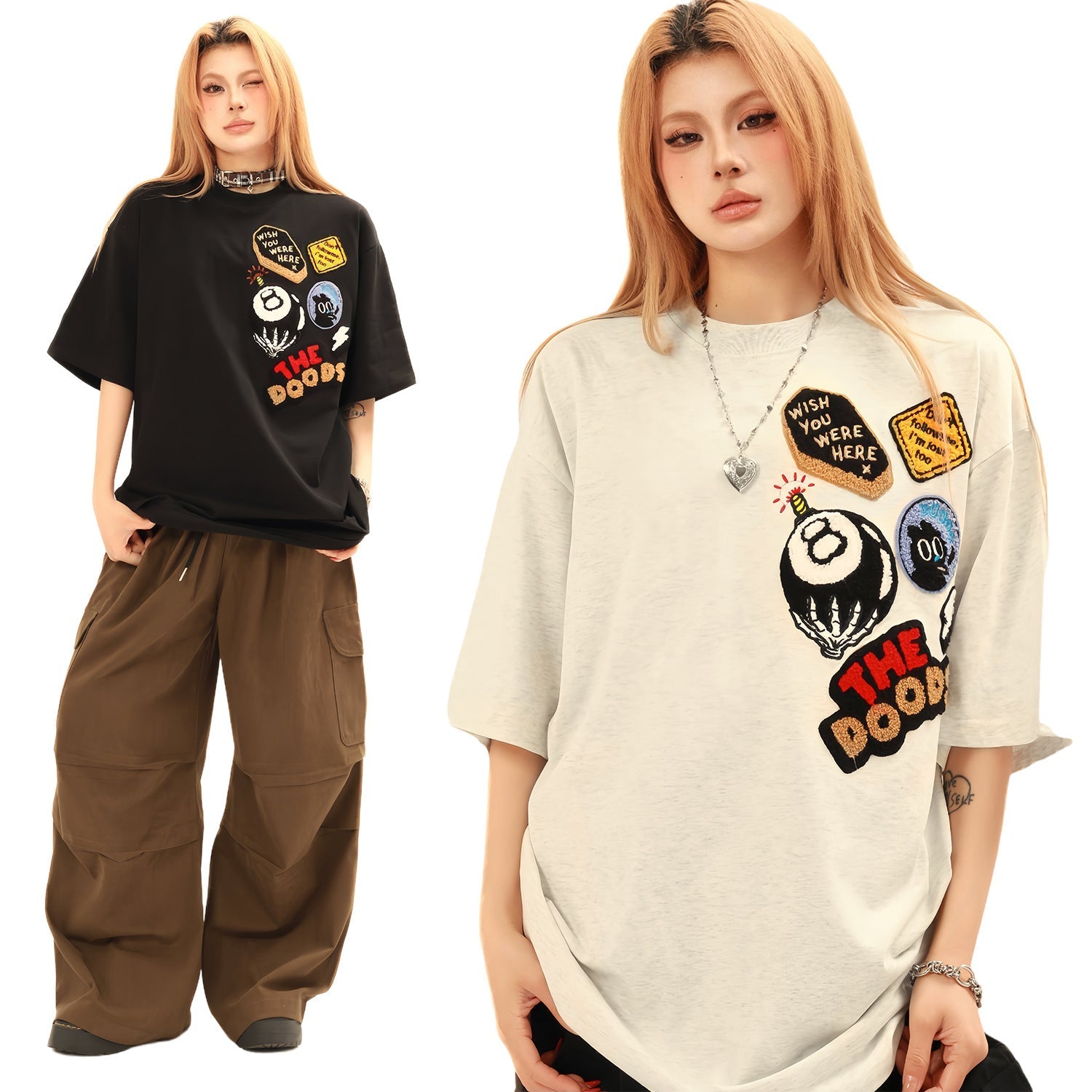 Heavyweight 8 Ball Graphic Oversize Short Sleeve T-Shirt