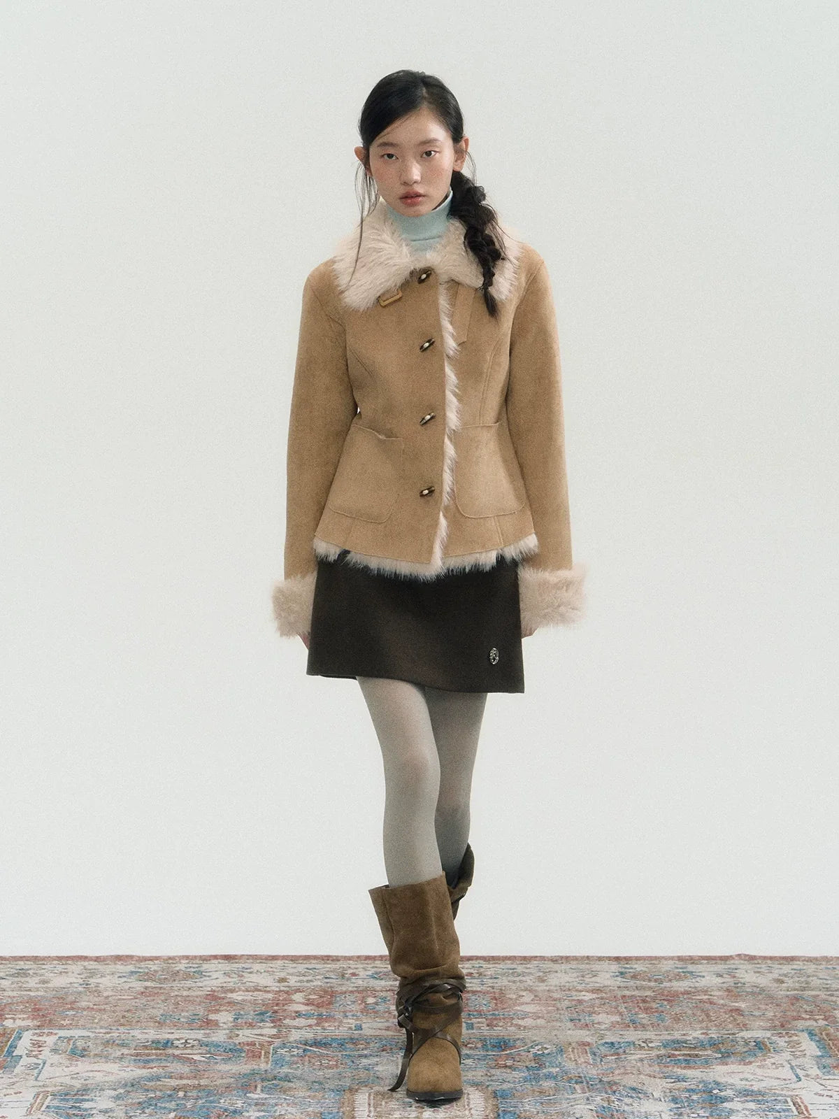 Fake Shearling Thick Jacket